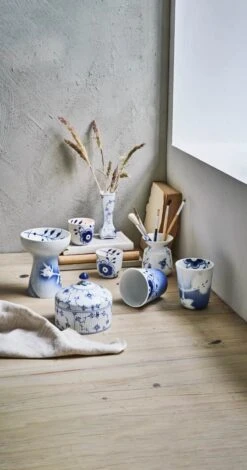 Royal Copenhagen Blå Mega Riflet Fyrfadsstagesæt - 2 Dele -Royal Copenhagen 3990 05b22775 32a9 40f3 a7c4 9054f4ffe328