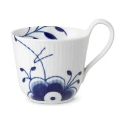 Royal Copenhagen Blå Mega Riflet Højhankskop