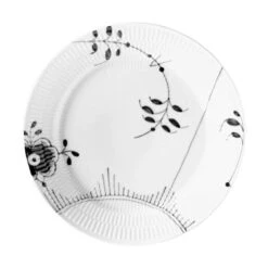 Royal Copenhagen Sort Mega Riflet Middagstallerken #2