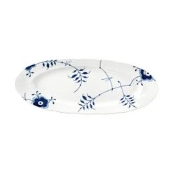 Royal Copenhagen Blå Mega Riflet Fiskefad