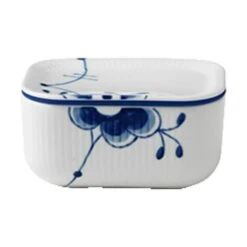 Royal Copenhagen Blå Mega Riflet Smørboks -Royal Copenhagen 3990 33c74ce8 104c 4314 8093 b177f90dc073