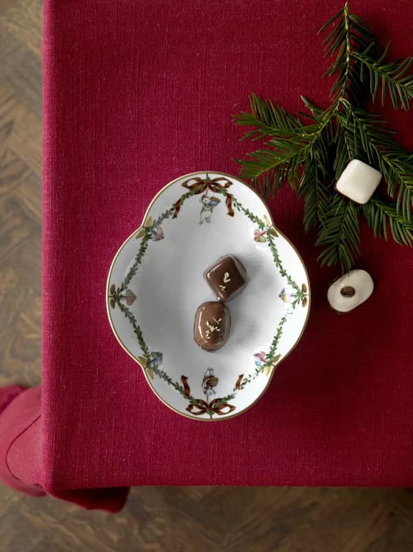 Royal Copenhagen Stjerne Riflet Jul Fad 4 Royal Copenhagen Stjerne Riflet Jul Fad - Billede 2