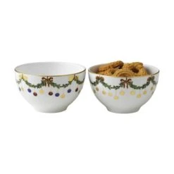 Royal Copenhagen Stjerne Riflet Jul Skål - 2 Stk. -Royal Copenhagen 3990 3f287454 c299 43cd b882 e2c5a0816b42