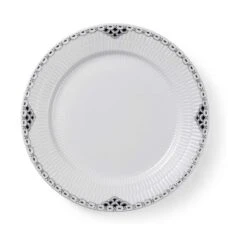 Royal Copenhagen Sort Riflet Blonde Middagstallerken