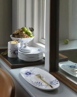 Royal Copenhagen Blå Mega Riflet Krukke M. Låg -Royal Copenhagen 3990 76fe7e96 4027 443b 9530 aab684436a2b