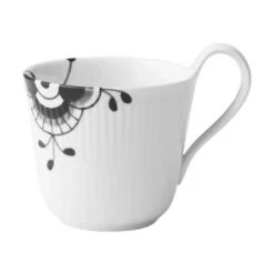 Royal Copenhagen Sort Mega Riflet Krus