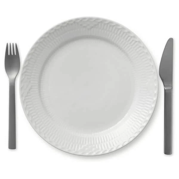 Royal Copenhagen Hvid Halvblonde Tallerken 4 Royal Copenhagen Hvid Halvblonde Tallerken - Billede 2