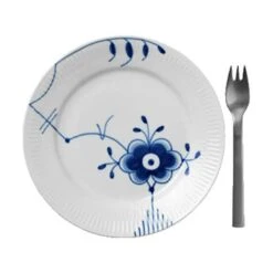 Royal Copenhagen Blå Mega Riflet Desserttallerken #6 -Royal Copenhagen 3990 a7a44def 91b1 4e5a af2c d9567bf27b16
