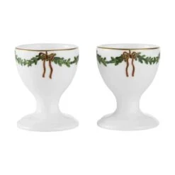 Royal Copenhagen Stjerne Riflet Jul Æggebæger - 2 Stk.