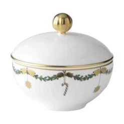 Royal Copenhagen Stjerne Riflet Jul Sukkerskål