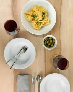 Royal Copenhagen Hvid Riflet Pastatallerken -Royal Copenhagen 3990 c4695ece e551 4ba8 bdf8 584e983944b5