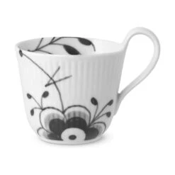 Royal Copenhagen Sort Mega Riflet Højhankskop