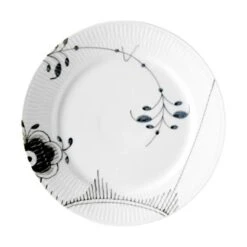 Royal Copenhagen Sort Mega Riflet Frokosttallerken #2