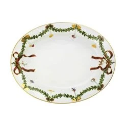 Royal Copenhagen Stjerne Riflet Jul Serveringsfad